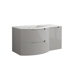 LaToscana Oasi 53" Wall Mounted Vanity Set with Right Side Cabinet - OA53OPT2