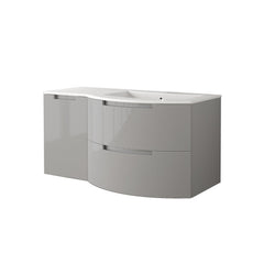 LaToscana Oasi 53" Wall Mounted Vanity Set with Left Side Cabinet - OA53OPT3