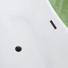 Vanity Art 67" Acrylic Freestanding Soaking Bathtub – Luxurious Comfort & Modern Design - VA6805