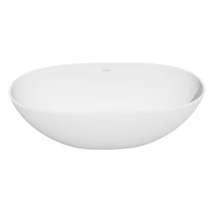 Altair Euston 65" x 30" Solid Surface Soaking Bathtub with Integrated Overflow - 53165-BAT