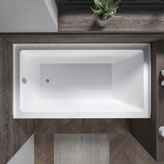 Vanity Art 48"x 32" Acrylic Soaking Bathtub with Overflow and Drain Left - B3011-LEFT