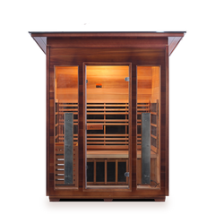 Enlighten Outdoor Infrared/Traditional Sauna - DIAMOND 3 Slope