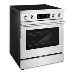 Cosmo 30 in. Stellar Collection 4.8 cu. ft. Electric Range, 4 Burner Ceramic Glass Cooktop, Convection Oven, Stainless Steel - COS-RES304SS