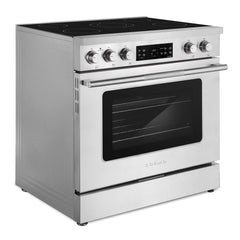 Cosmo 36 in. Stellar Collection 6.1 cu. ft. Electric Range, 5 Burner Ceramic Glass Cooktop, Convection Oven, Stainless Steel - COS-RES365SS