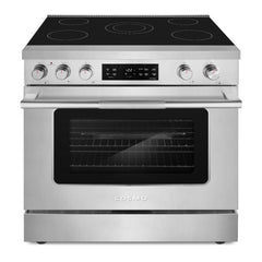 Cosmo 36 in. Stellar Collection 6.1 cu. ft. Electric Range, 5 Burner Ceramic Glass Cooktop, Convection Oven, Stainless Steel - COS-RES365SS
