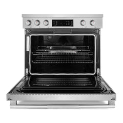 Cosmo 36 in. Stellar Collection 6.1 cu. ft. Electric Range, 5 Burner Ceramic Glass Cooktop, Convection Oven, Stainless Steel - COS-RES365SS