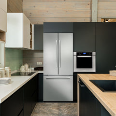 Cosmo Cosmo 30 in. 17.5 cu. ft. Counter Depth 3-Door French Door Refrigerator with Freezer Drawer in Fingerprint Resistant Stainless Steel - COS-RFFV183GHS