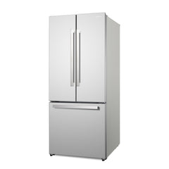 Cosmo Cosmo 30 in. 17.5 cu. ft. Counter Depth 3-Door French Door Refrigerator with Freezer Drawer in Fingerprint Resistant Stainless Steel - COS-RFFV183GHS