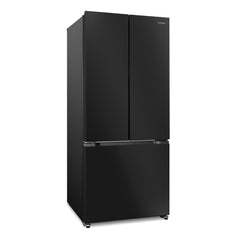 Cosmo 30 in. Vista Collection 17.5 cu. ft. Counter Depth 3-Door French Door Refrigerator, Freezer Drawer, Matte Black - COS-RFFV183RBK