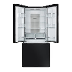 Cosmo 30 in. Vista Collection 17.5 cu. ft. Counter Depth 3-Door French Door Refrigerator, Freezer Drawer, Matte Black - COS-RFFV183RBK