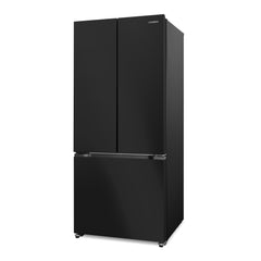 Cosmo 30 in. Vista Collection 17.5 cu. ft. Counter Depth 3-Door French Door Refrigerator, Freezer Drawer, Matte Black - COS-RFFV183RBK