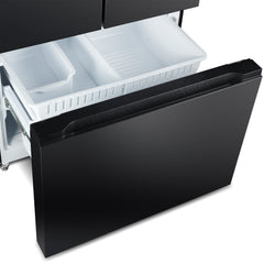 Cosmo 36 in. Vista Collection 27.4 cu. ft. French Door Refrigerator, Freezer Drawer, Water Dispenser, Ice Maker, Matte Black - COS-RFFV283RBK