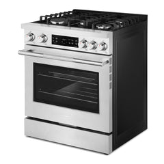 Cosmo 30 in. Stellar Collection 4.8 cu. ft. Gas Range, 5 Burners, Convection Oven, Cast Iron Grates, Stainless Steel - COS-RGS305SS