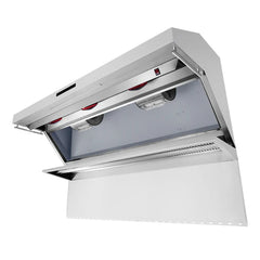 Forno Savona 60-Inch Wall Mount Range Hood – 1,200 CFM – Baffle Filters – Stainless Steel Backsplash – Heating Lamps - FRHWM5029-60