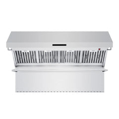 Forno Savona 60-Inch Wall Mount Range Hood – 1,200 CFM – Baffle Filters – Stainless Steel Backsplash – Heating Lamps - FRHWM5029-60