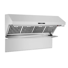 Forno Savona 60-Inch Wall Mount Range Hood – 1,200 CFM – Baffle Filters – Stainless Steel Backsplash – Heating Lamps - FRHWM5029-60