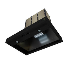 Forno Valente 36-Inch Wall Mount Range Hood – 427 CFM – 3 Speeds – Dishwasher-Safe Baffle Filters – LED Lights – Remote Control - FRHWM5099-36CP