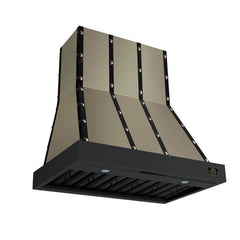 Forno Valente 36-Inch Wall Mount Range Hood – 427 CFM – 3 Speeds – Dishwasher-Safe Baffle Filters – LED Lights – Remote Control - FRHWM5099-36CP
