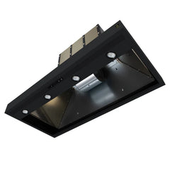 Forno Valente 48-Inch Wall Mount Range Hood – 304 CFM – 3 Speeds – Dishwasher-Safe Baffle Filters – LED Lights – Remote Control - FRHWM5099-48CP