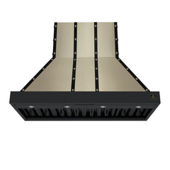 Forno Valente 48-Inch Wall Mount Range Hood – 304 CFM – 3 Speeds – Dishwasher-Safe Baffle Filters – LED Lights – Remote Control - FRHWM5099-48CP