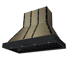 Forno Valente 48-Inch Wall Mount Range Hood – 304 CFM – 3 Speeds – Dishwasher-Safe Baffle Filters – LED Lights – Remote Control - FRHWM5099-48CP