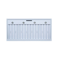 Forno Valente 48-Inch Wall Mount Range Hood – 304 CFM – 3 Speeds – Dishwasher-Safe Baffle Filters – LED Lights – Remote Control - FRHWM5099-48CP
