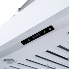 Forno Valente 48-Inch Wall Mount Range Hood – 304 CFM – 3 Speeds – Dishwasher-Safe Baffle Filters – LED Lights – Remote Control - FRHWM5099-48CP