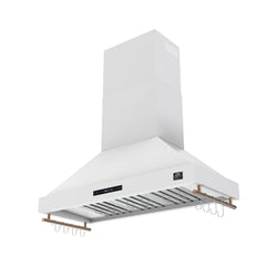 Forno Venezia 48-Inch Wall-Mounted Range Hood – Touch Controls – Baffle Filters – 3-Speed Ventilation - FRHWM5503-48