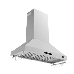 Forno Venezia 48-Inch Wall-Mounted Range Hood – Touch Controls – Baffle Filters – 3-Speed Ventilation - FRHWM5503-48