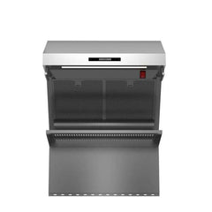 Forno 30" Wall Mount Range Hood with Red Light Warmer, Shelf/Backsplash, and 600 CFM Motor - FRHWM5029-30HB