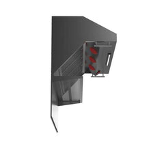 Forno 48" Wall Mount Range Hood with Red Light Warmer, Shelf/Backsplash, and 1200 CFM Motor - FRHWM5029-48HB