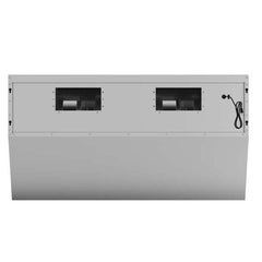Forno 48" Wall Mount Range Hood with Red Light Warmer, Shelf/Backsplash, and 1200 CFM Motor - FRHWM5029-48HB