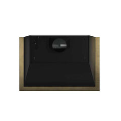 Forno Vittorio 36" Wall Mount Range Hood with Antique Brass Trim, 600 CFM with Baffle Filters & Remote Control - FRHWM5078-36