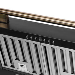 Forno Aria 30-Inch Wall-Mounted Range Hood – 600 CFM – 4-Speed Fan – Ducted Ventilation