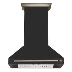 Forno Aria 36-Inch Wall-Mounted Range Hood – 1,200 CFM – 4-Speed Fan – Ducted Ventilation