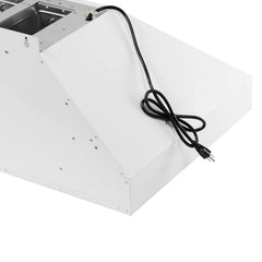 Forno Aria 36-Inch Wall-Mounted Range Hood – 1,200 CFM – 4-Speed Fan – Ducted Ventilation