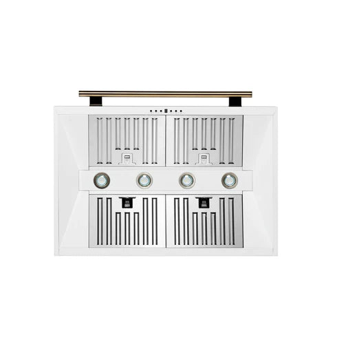Forno Aria 36-Inch Wall-Mounted Range Hood – 1,200 CFM – 4-Speed Fan – Ducted Ventilation