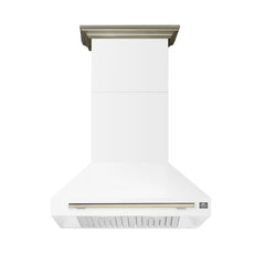 Forno Aria 36-Inch Wall-Mounted Range Hood – 1,200 CFM – 4-Speed Fan – Ducted Ventilation