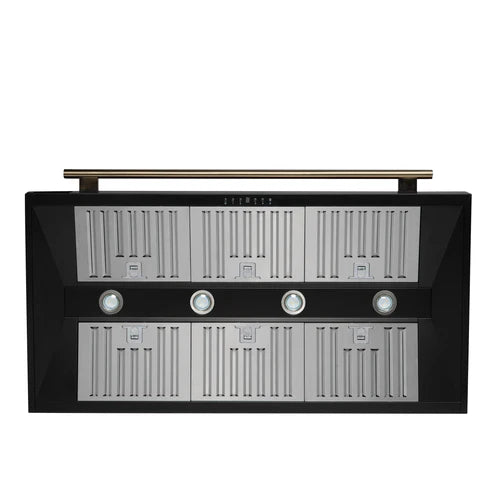 Forno Aria 48-Inch Wall-Mounted Range Hood – 1,200 CFM – 4-Speed Fan – Ducted Ventilation - FRHWM5095-48