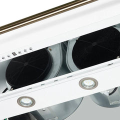 Forno Aria 48-Inch Wall-Mounted Range Hood – 1,200 CFM – 4-Speed Fan – Ducted Ventilation - FRHWM5095-48