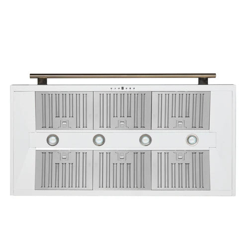 Forno Aria 48-Inch Wall-Mounted Range Hood – 1,200 CFM – 4-Speed Fan – Ducted Ventilation - FRHWM5095-48