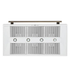 Forno Aria 48-Inch Wall-Mounted Range Hood – 1,200 CFM – 4-Speed Fan – Ducted Ventilation - FRHWM5095-48