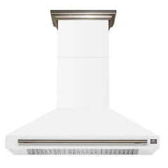 Forno Aria 48-Inch Wall-Mounted Range Hood – 1,200 CFM – 4-Speed Fan – Ducted Ventilation - FRHWM5095-48