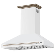 Forno Aria 48-Inch Wall-Mounted Range Hood – 1,200 CFM – 4-Speed Fan – Ducted Ventilation - FRHWM5095-48