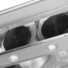 Forno Aria 48-Inch Wall-Mounted Range Hood – 1,200 CFM – 4-Speed Fan – Ducted Ventilation - FRHWM5095-48