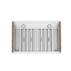 Forno Venezia 30-Inch Wall-Mounted Range Hood – Touch Controls – Baffle Filters – 3-Speed Ventilation - FRHWM5503-30