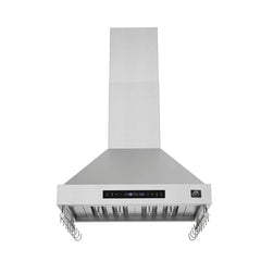 Forno Venezia 30-Inch Wall-Mounted Range Hood – Touch Controls – Baffle Filters – 3-Speed Ventilation - FRHWM5503-30