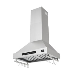 Forno Venezia 30-Inch Wall-Mounted Range Hood – Touch Controls – Baffle Filters – 3-Speed Ventilation - FRHWM5503-30