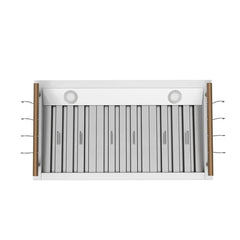 Forno Venezia 36-Inch Wall-Mounted Range Hood – Touch Controls – Baffle Filters – 3-Speed Ventilation - FRHWM5503-36