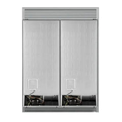 Forno Maderno 2-28-Inch Wide Convertible Refrigerator/Freezer, Decorative Trim, 27.2 cu.ft, 84-Inch High, ENERGY STAR Certified - FFFFD1722-60SG - The Home Selection